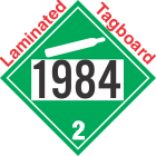 Non-Flammable Gas Class 2.2 UN1984 Tagboard DOT Placard