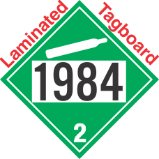 Non-Flammable Gas Class 2.2 UN1984 Tagboard DOT Placard