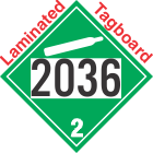 Non-Flammable Gas Class 2.2 UN2036 Tagboard DOT Placard