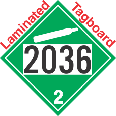 Non-Flammable Gas Class 2.2 UN2036 Tagboard DOT Placard