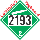 Non-Flammable Gas Class 2.2 UN2193 Tagboard DOT Placard