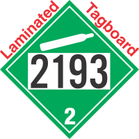 Non-Flammable Gas Class 2.2 UN2193 Tagboard DOT Placard