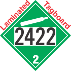 Non-Flammable Gas Class 2.2 UN2422 Tagboard DOT Placard