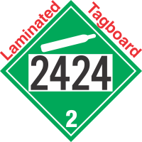 Non-Flammable Gas Class 2.2 UN2424 Tagboard DOT Placard