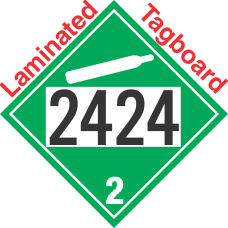 Non-Flammable Gas Class 2.2 UN2424 Tagboard DOT Placard