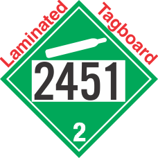 Non-Flammable Gas Class 2.2 UN2451 Tagboard DOT Placard