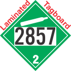 Non-Flammable Gas Class 2.2 UN2857 Tagboard DOT Placard