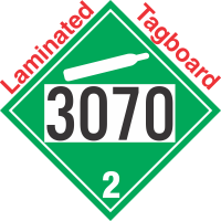 Non-Flammable Gas Class 2.2 UN3070 Tagboard DOT Placard