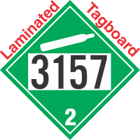 Non-Flammable Gas Class 2.2 UN3157 Tagboard DOT Placard