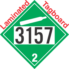 Non-Flammable Gas Class 2.2 UN3157 Tagboard DOT Placard