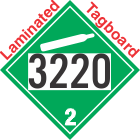 Non-Flammable Gas Class 2.2 UN3220 Tagboard DOT Placard
