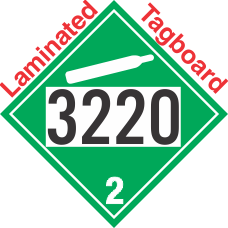 Non-Flammable Gas Class 2.2 UN3220 Tagboard DOT Placard