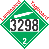 Non-Flammable Gas Class 2.2 UN3298 Tagboard DOT Placard