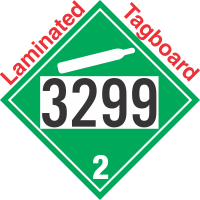 Non-Flammable Gas Class 2.2 UN3299 Tagboard DOT Placard