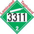 Non-Flammable Gas Class 2.2 UN3311 Tagboard DOT Placard
