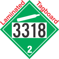 Non-Flammable Gas Class 2.2 UN3318 Tagboard DOT Placard