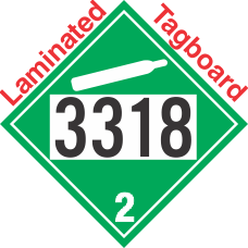 Non-Flammable Gas Class 2.2 UN3318 Tagboard DOT Placard