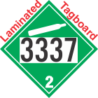 Non-Flammable Gas Class 2.2 UN3337 Tagboard DOT Placard