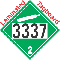 Non-Flammable Gas Class 2.2 UN3337 Tagboard DOT Placard