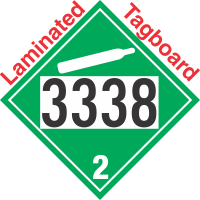 Non-Flammable Gas Class 2.2 UN3338 Tagboard DOT Placard