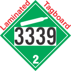 Non-Flammable Gas Class 2.2 UN3339 Tagboard DOT Placard