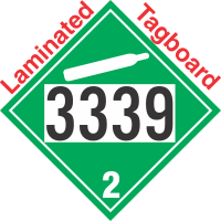 Non-Flammable Gas Class 2.2 UN3339 Tagboard DOT Placard