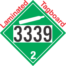 Non-Flammable Gas Class 2.2 UN3339 Tagboard DOT Placard