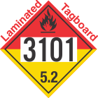 Organic Peroxide Class 5.2 UN3101 Tagboard DOT Placard
