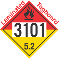 Organic Peroxide Class 5.2 UN3101 Tagboard DOT Placard