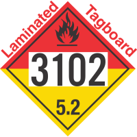 Organic Peroxide Class 5.2 UN3102 Tagboard DOT Placard