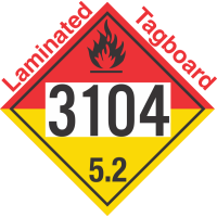 Organic Peroxide Class 5.2 UN3104 Tagboard DOT Placard