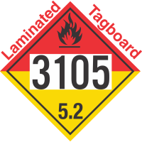 Organic Peroxide Class 5.2 UN3105 Tagboard DOT Placard