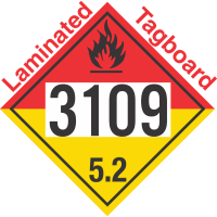 Organic Peroxide Class 5.2 UN3109 Tagboard DOT Placard