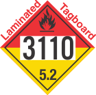 Organic Peroxide Class 5.2 UN3110 Tagboard DOT Placard