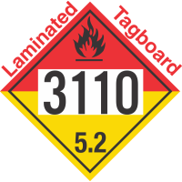 Organic Peroxide Class 5.2 UN3110 Tagboard DOT Placard