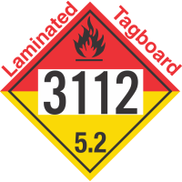 Organic Peroxide Class 5.2 UN3112 Tagboard DOT Placard