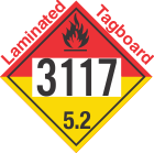 Organic Peroxide Class 5.2 UN3117 Tagboard DOT Placard