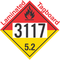 Organic Peroxide Class 5.2 UN3117 Tagboard DOT Placard