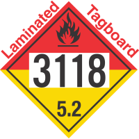 Organic Peroxide Class 5.2 UN3118 Tagboard DOT Placard