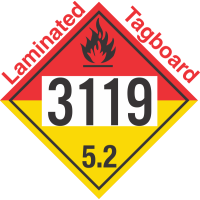 Organic Peroxide Class 5.2 UN3119 Tagboard DOT Placard