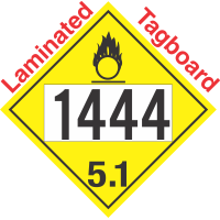 Oxidizer Class 5.1 UN1444 Tagboard DOT Placard