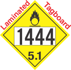 Oxidizer Class 5.1 UN1444 Tagboard DOT Placard