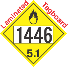 Oxidizer Class 5.1 UN1446 Tagboard DOT Placard
