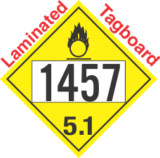 Oxidizer Class 5.1 UN1457 Tagboard DOT Placard