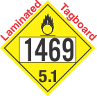 Oxidizer Class 5.1 UN1469 Tagboard DOT Placard