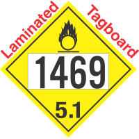 Oxidizer Class 5.1 UN1469 Tagboard DOT Placard