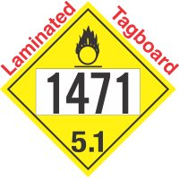 Oxidizer Class 5.1 UN1471 Tagboard DOT Placard