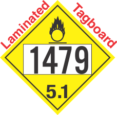 Oxidizer Class 5.1 UN1479 Tagboard DOT Placard