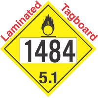 Oxidizer Class 5.1 UN1484 Tagboard DOT Placard