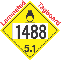 Oxidizer Class 5.1 UN1488 Tagboard DOT Placard